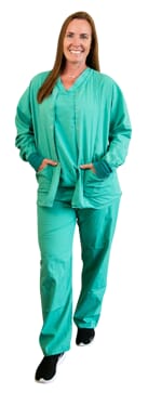 Nurse in scrub suit